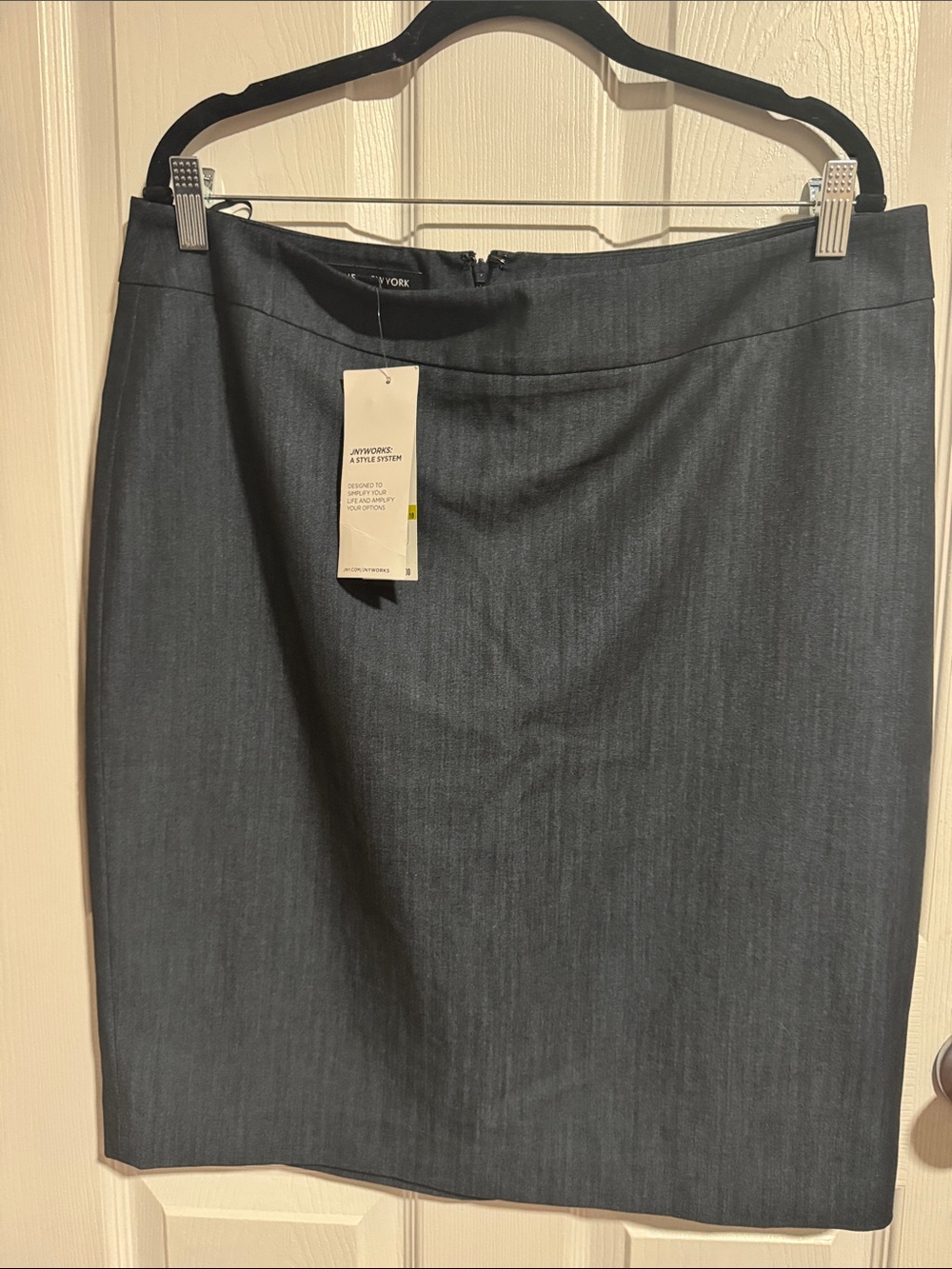 New York & Company Dark Gray Pencil Skirt